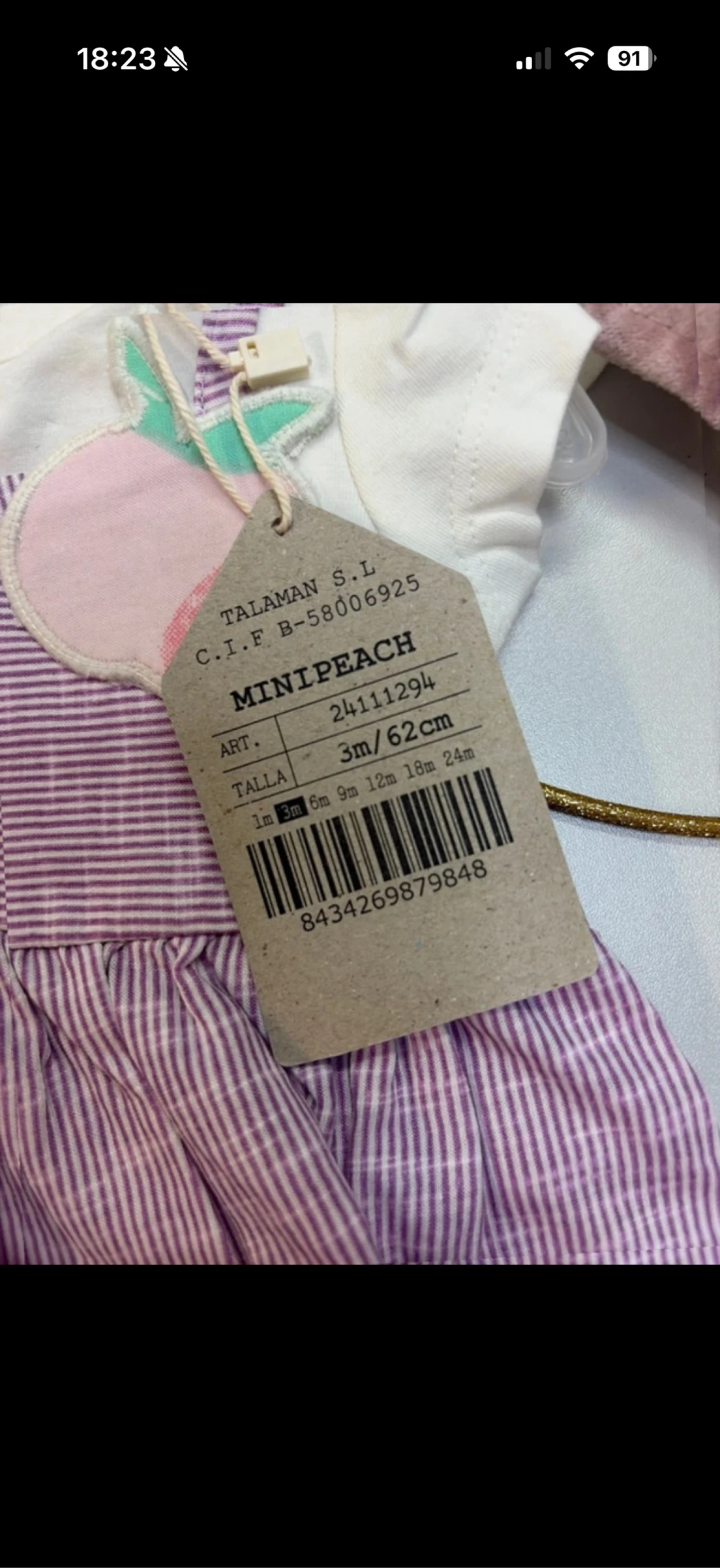 Vestido para bebê menina - novo - Canada House - tamanho 3 meses – photo 3
